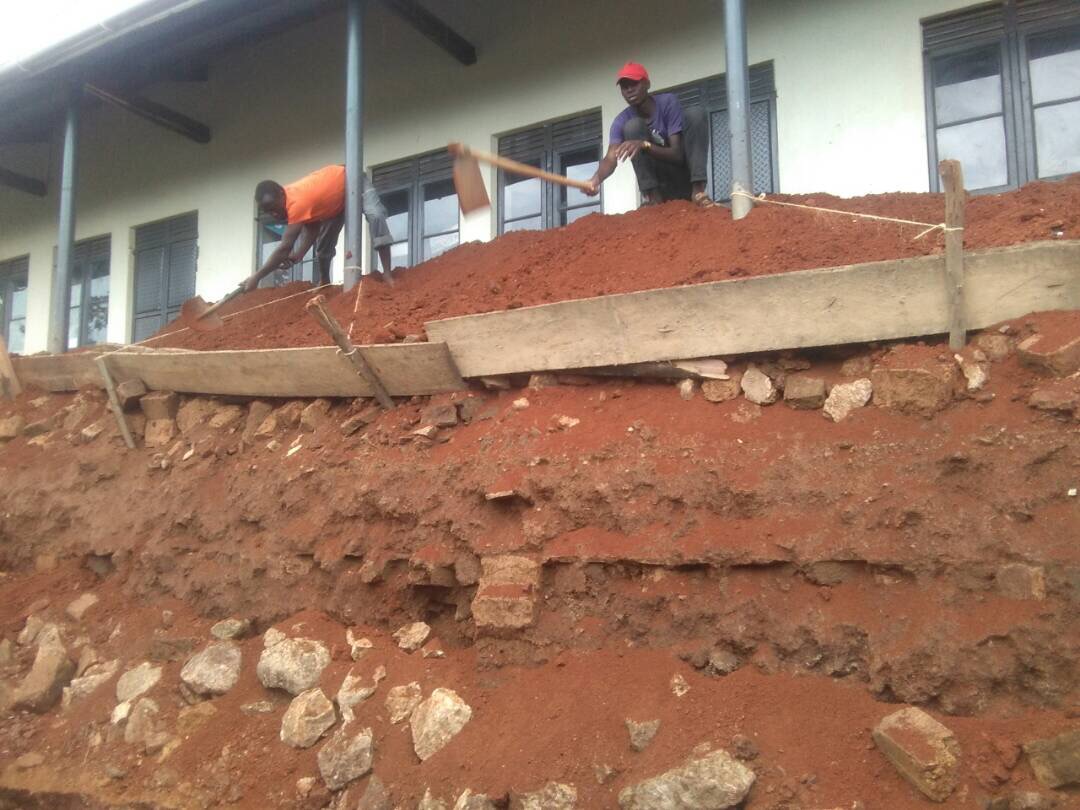 Excavations to the roof